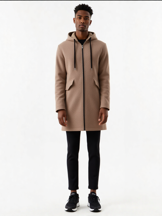 Men's Woolen Zipper Jacket
