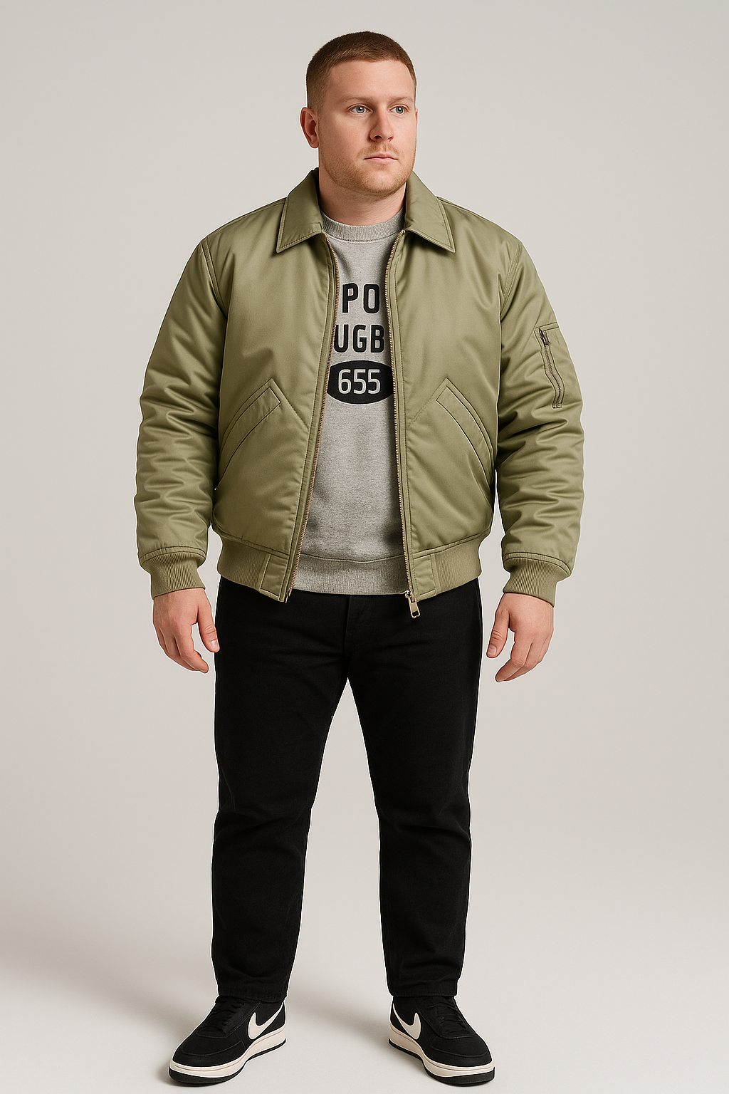 Men's American Retro Bomber Jacket"