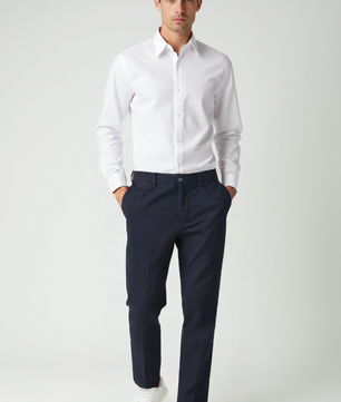 SLIM NINE-POINT TROUSERS