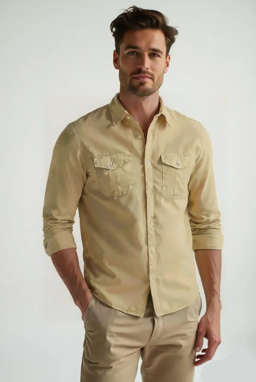 Button-Down Collar Shirt