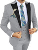 Men's Slim Double-Breasted Suit Set