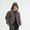 "Plaid Reversible Cotton Polo Jacket"