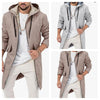 Men's Hooded Woolen Zipper Jacket