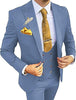 Men's Slim Double-Breasted Suit Set