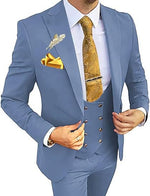 Men's Slim Double-Breasted Suit Set