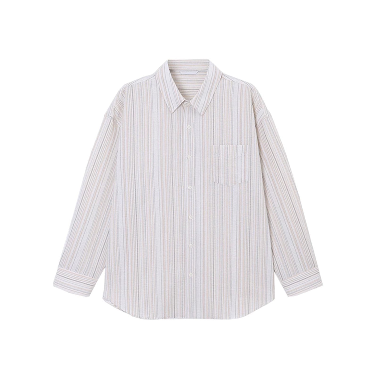 Men's Striped Long Sleeve Autumn Shirt