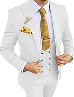 Men's Slim Double-Breasted Suit Set