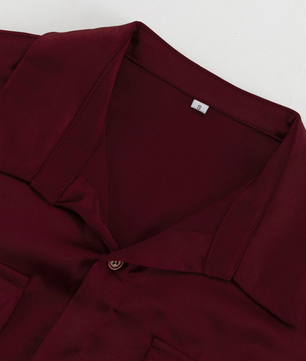 Women’s Casual Red Two-Piece Set