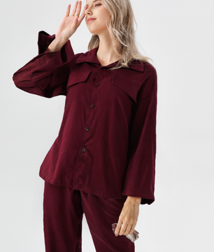 Women’s Casual Red Two-Piece Set