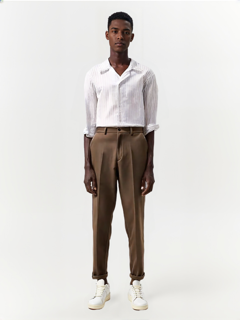 Autumn Winter AURA Casual Loose Straight Pants