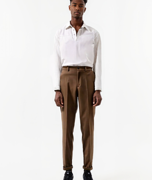 Autumn Winter AURA Casual Loose Straight Pants
