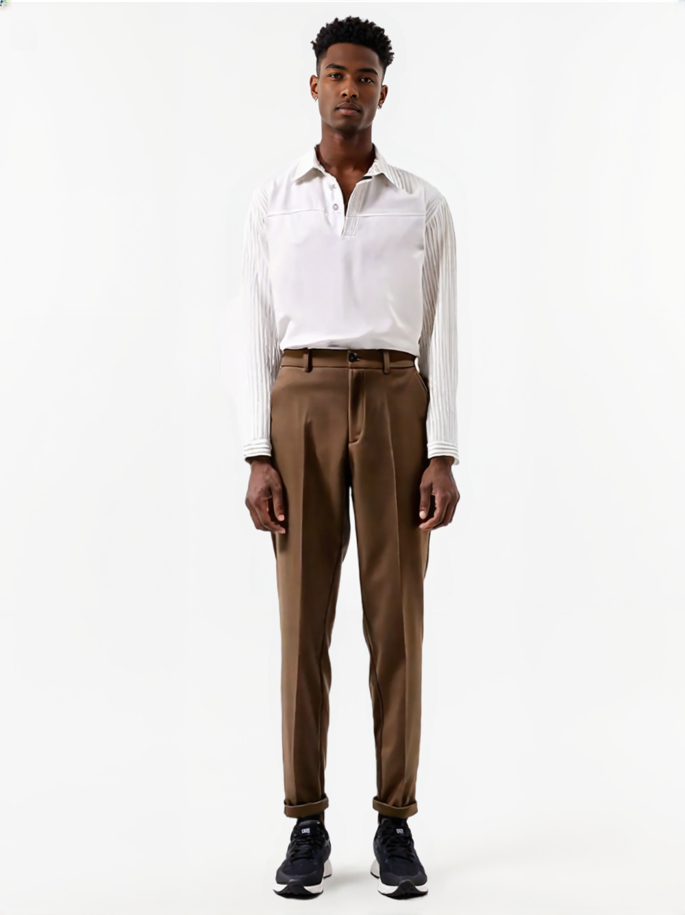 Autumn Winter AURA Casual Loose Straight Pants