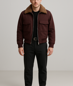 Men's Stand-Up Collar Cotton-Padded Jacket