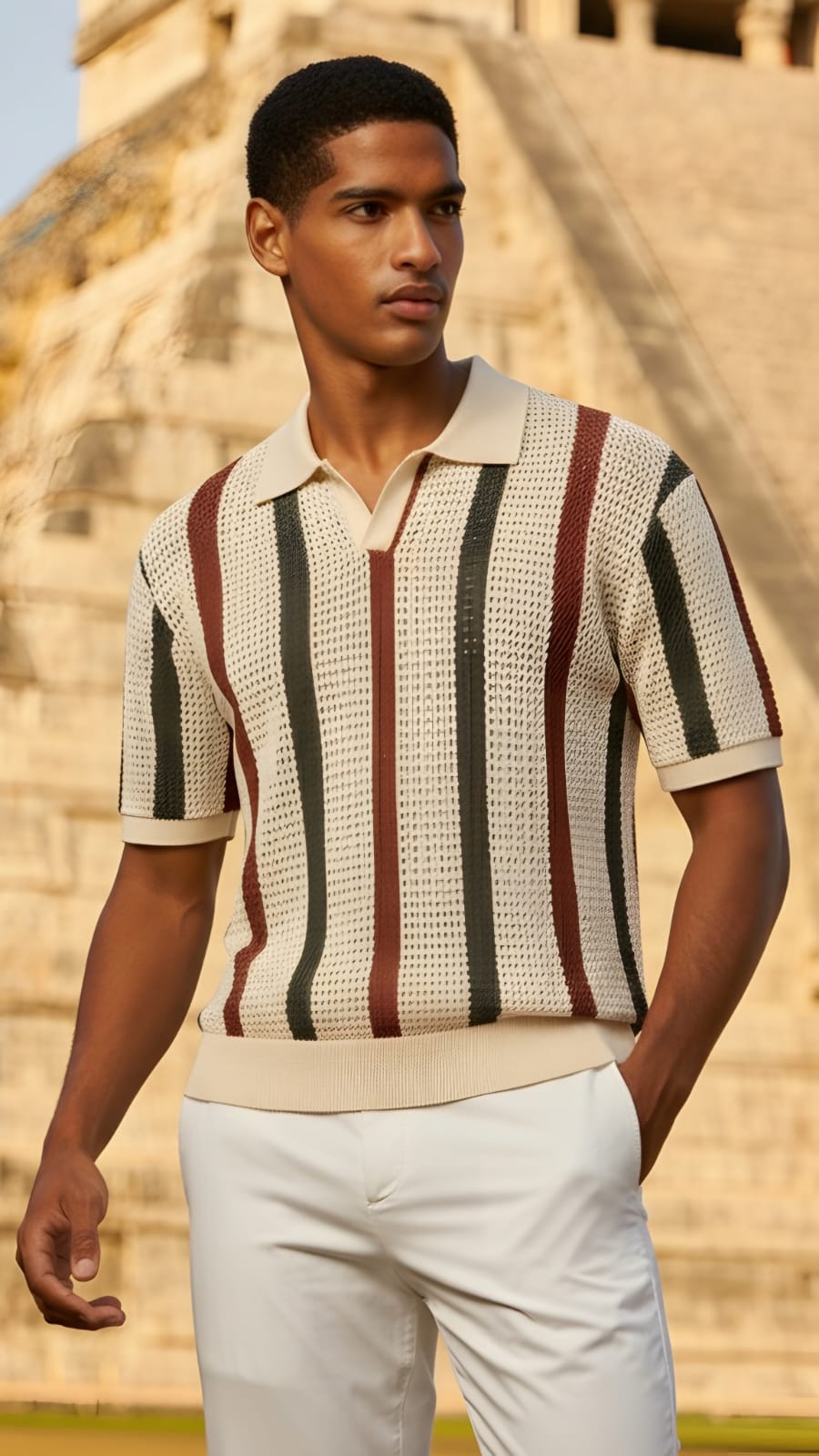 Thick Needle Hollow Sweater