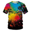 Men's Casual Digital Print Crew Neck T-Shirt