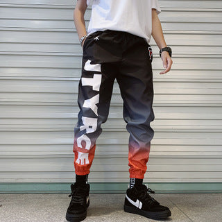 Trendy Gradient Color Trousers Men