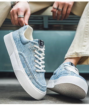 Reflect-Aura - Men's Low-Top Sneakers: British Retro