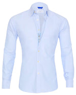 Men's Long Sleeve Zipper Lapel Shirt