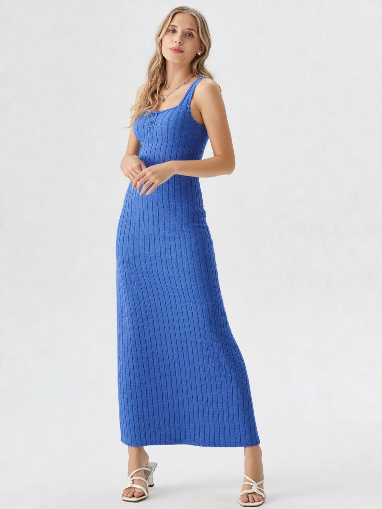Ribbed Maxi Tank Dress