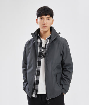 Men's Single Layer Outdoor Jacket - Lightweight and Breathable for All-Season Adventures