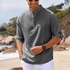 Men's Long Sleeve Stand Collar Casual Shirt