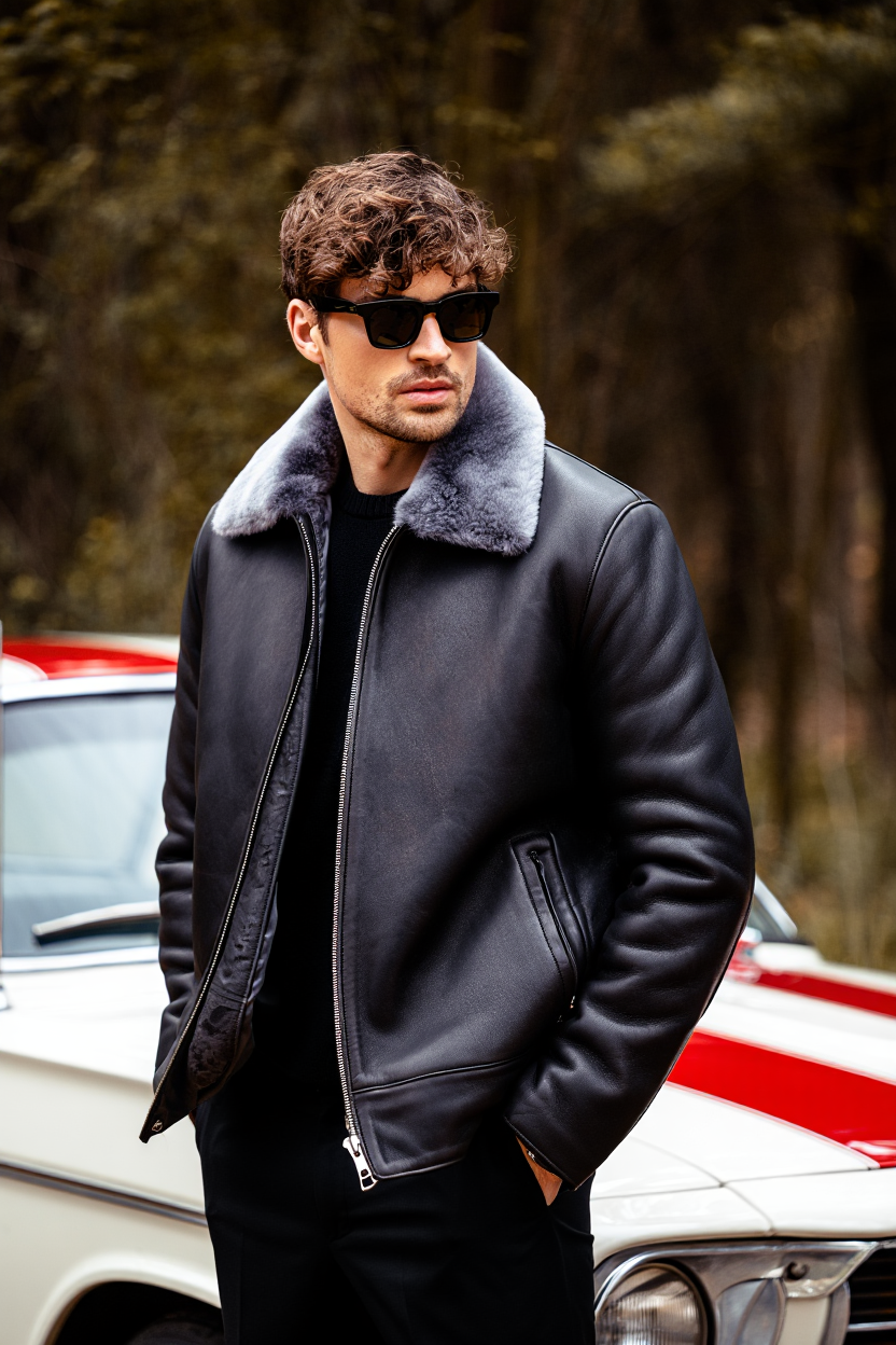 aura Plus Suede Winter  Polo Coat