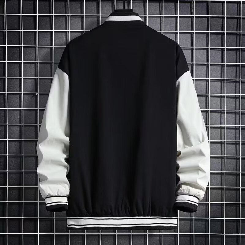 Junior High School Loose Fit Baseball Jacket - Trendy Hong Kong Style for Students