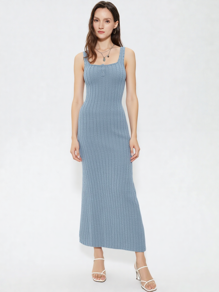 Ribbed Maxi Tank Dress