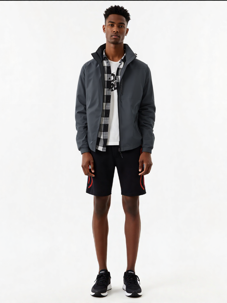 Men's Single Layer Outdoor Jacket - Lightweight and Breathable for All-Season Adventures