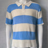 "Men's Summer Lapel Sweater – Short Sleeve Fashion"