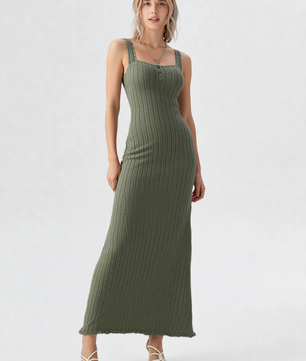 Ribbed Maxi Tank Dress