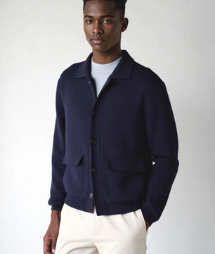 Men's AURA Patch Pocket Woolen Jacket
