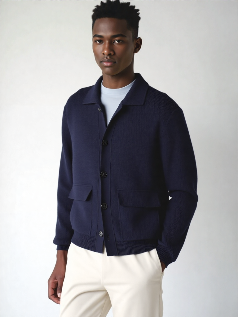 Men's AURA Patch Pocket Woolen Jacket