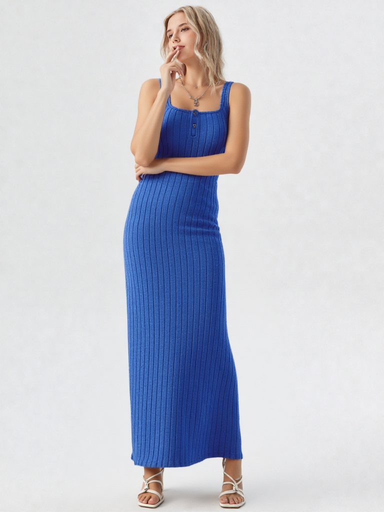 Ribbed Maxi Tank Dress
