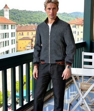 Autumn Clothing Coat Men's Woolen Fleece Jacket Top