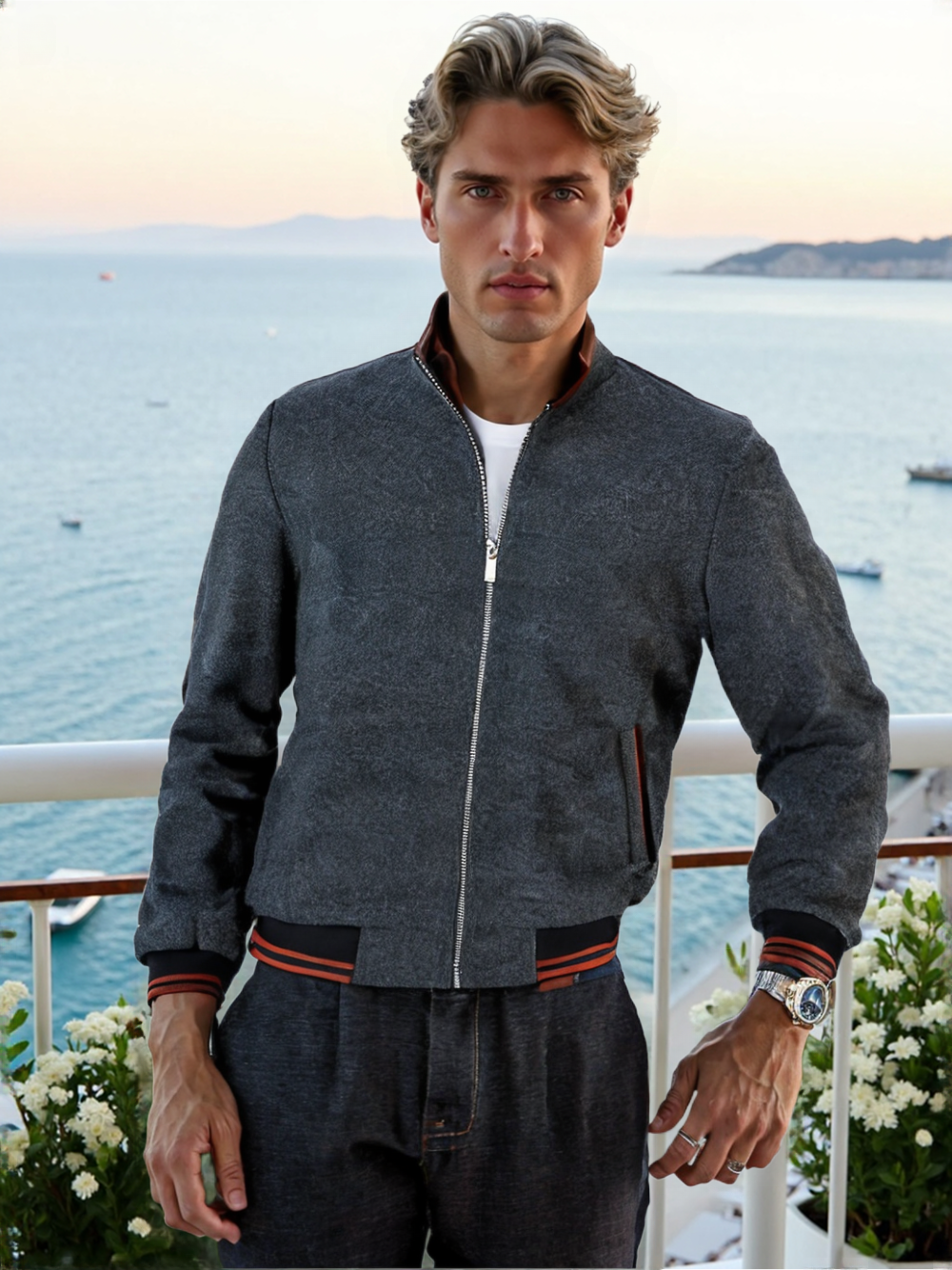 Autumn Clothing Coat Men's Woolen Fleece Jacket Top