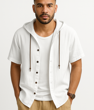 Hooded Short Sleeve Shirt
