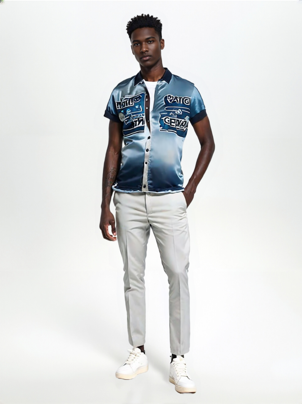 SLIM NINE-POINT TROUSERS