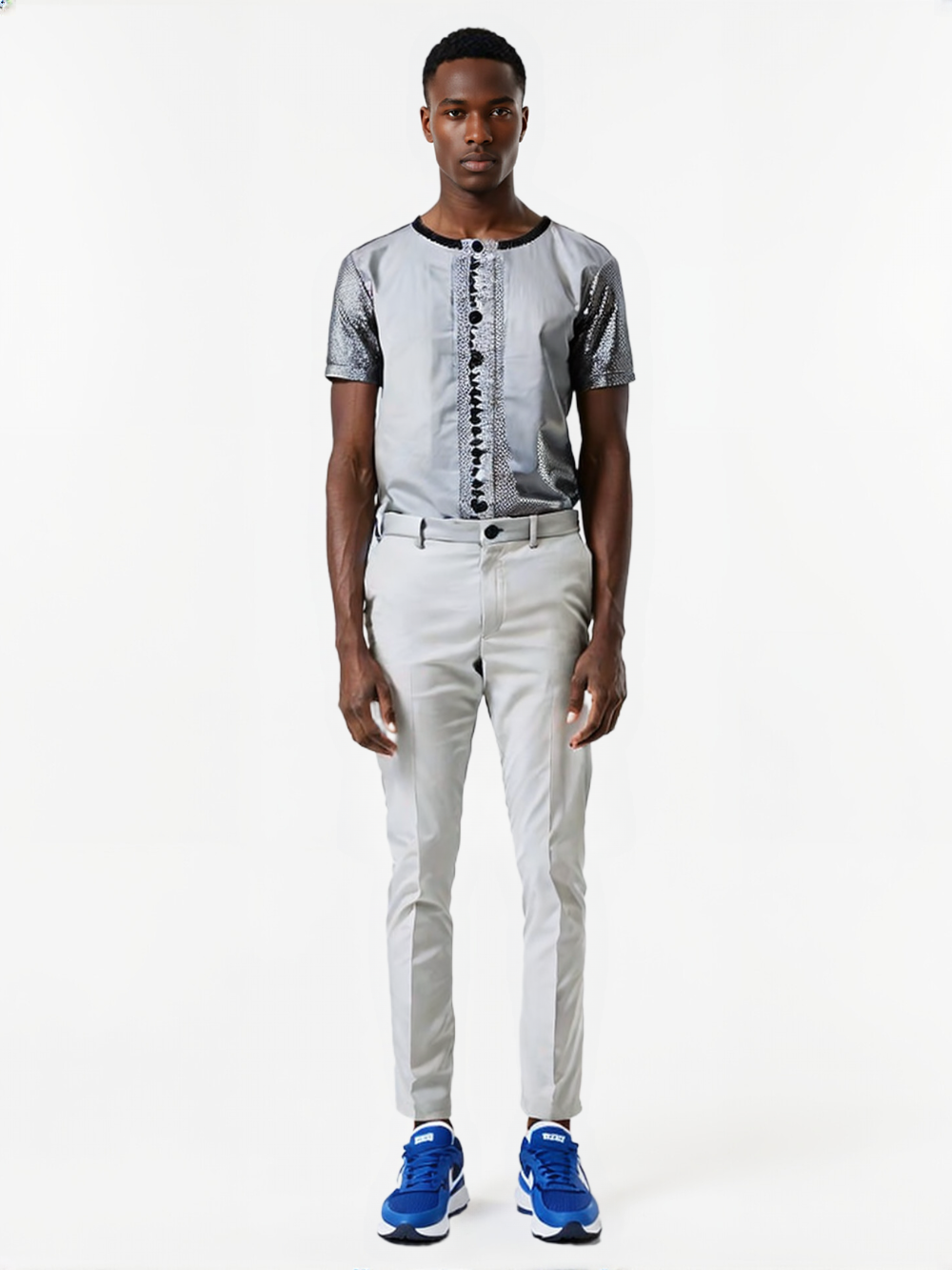 SLIM NINE-POINT TROUSERS