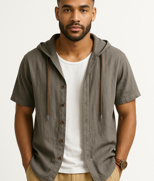 Hooded Short Sleeve Shirt