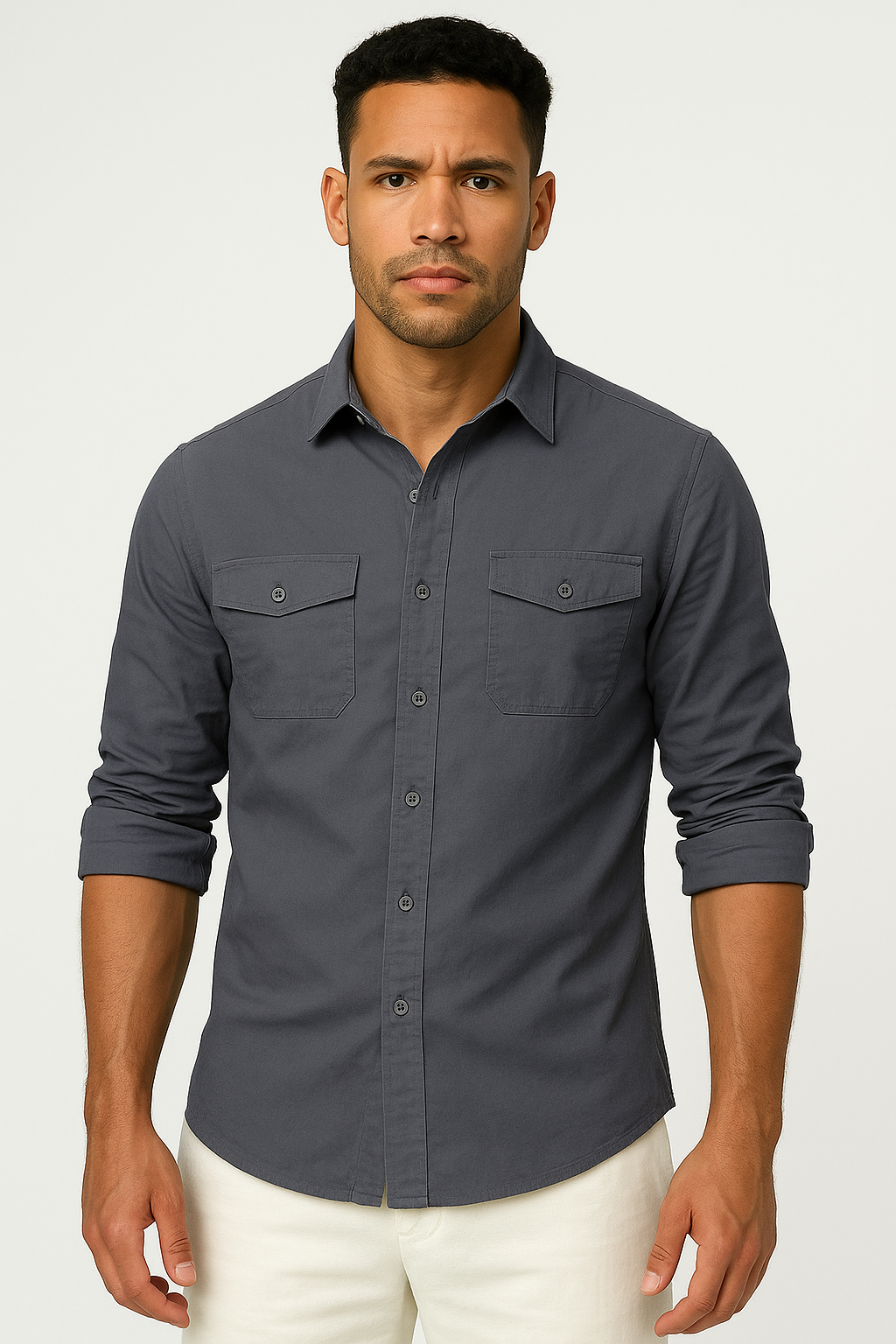 Button-Down Collar Shirt